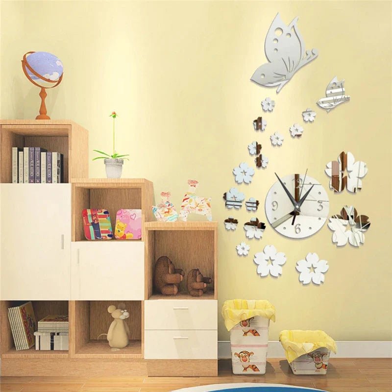 Horloge Murale - CrystalButterflyClocks™ - Atmosphere Maison