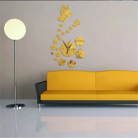 Horloge Murale - LuxeButterflyClocks™ - Atmosphere Maison